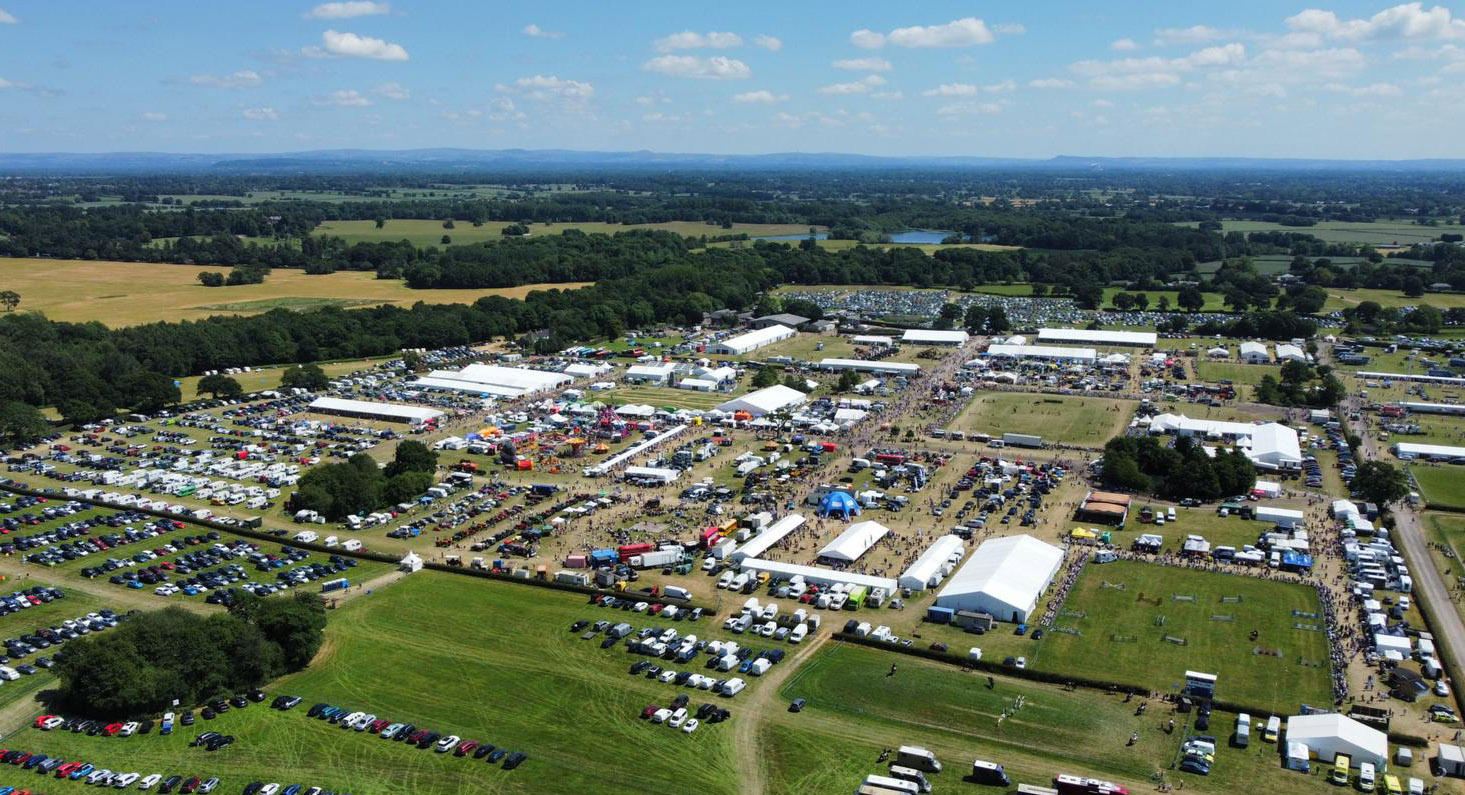Aerial view of show ground